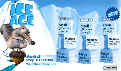 To ICE AGE trailers