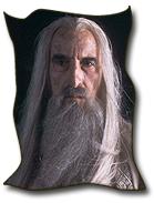 Christopher Lee as 
Saruman the White
