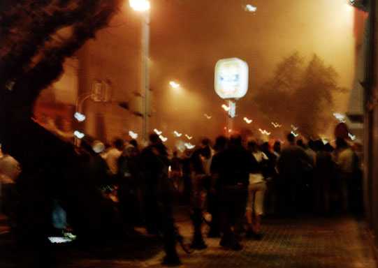 The CROWD GATHERING at The CROSSROADS