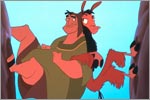 Pacha (John Goodman) and Kuzco (David Spade)