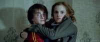 Daniel Radcliffe as Harry Potter and 
Emma Watson as Hermione Granger
