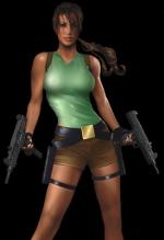 Lara Croft with Uzi