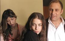 Asi Levi, Tali Rubin and Tzachi Grad as Noga and her parents